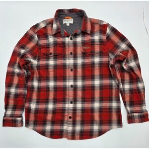 NWT Field & Stream Classic Lightweight‎ Flannel Boondocks Plaid Red Men's XL